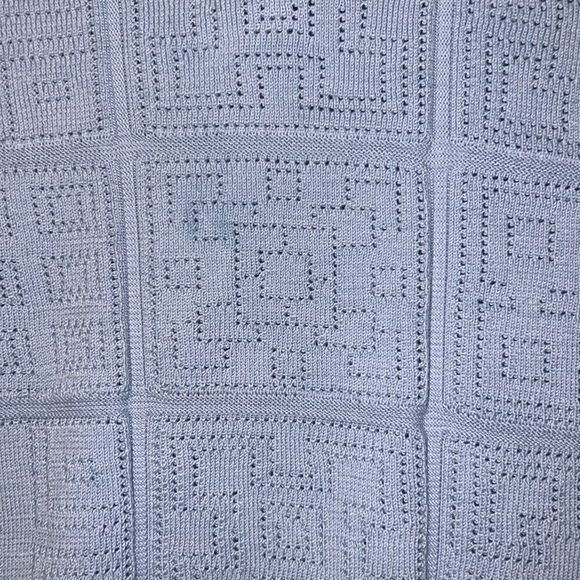 Reiss Geometric Knit Half Zip Polo - Picture 3 of 4